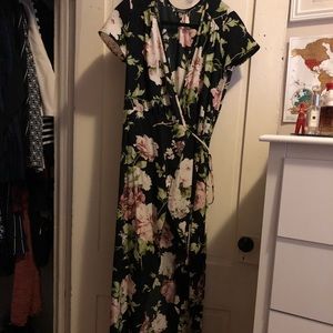 Floral wrap dress